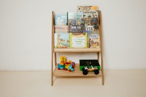 Small bookshelf with shelf
